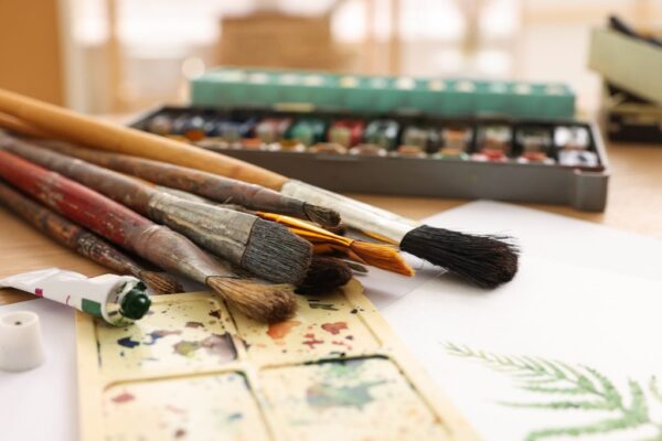 Peinture murale Pinceaux de peintre