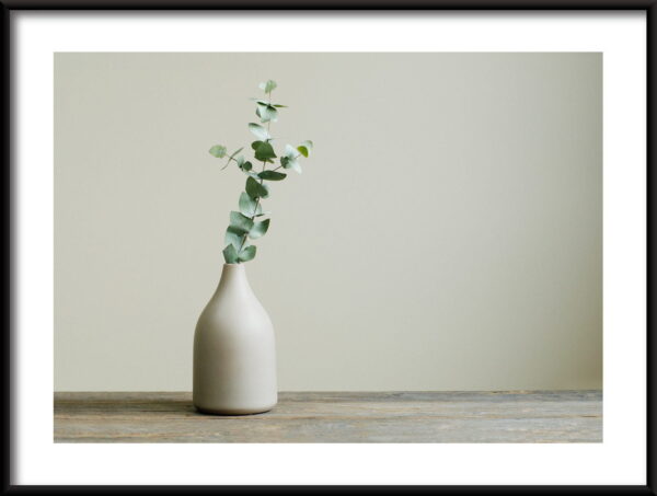 Affiche vase blanc