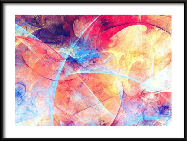 Affiche d'abstraction joyeuse