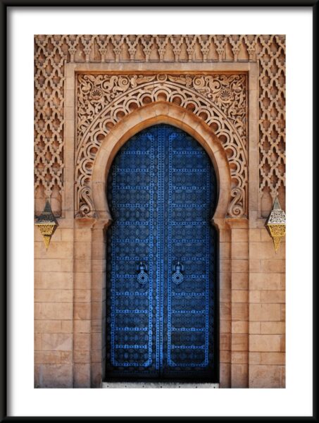 Affiche des portes bleues