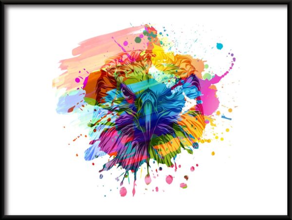 Papillon coloré Poster