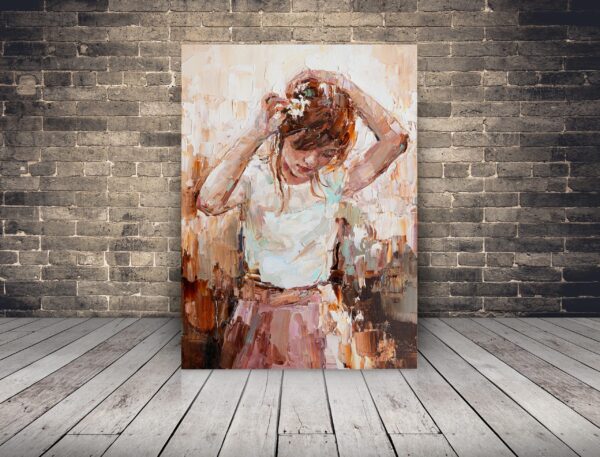 Image d'une fille peinte
