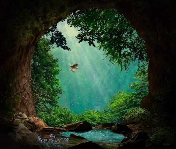 Poster XXL Grotte Verte