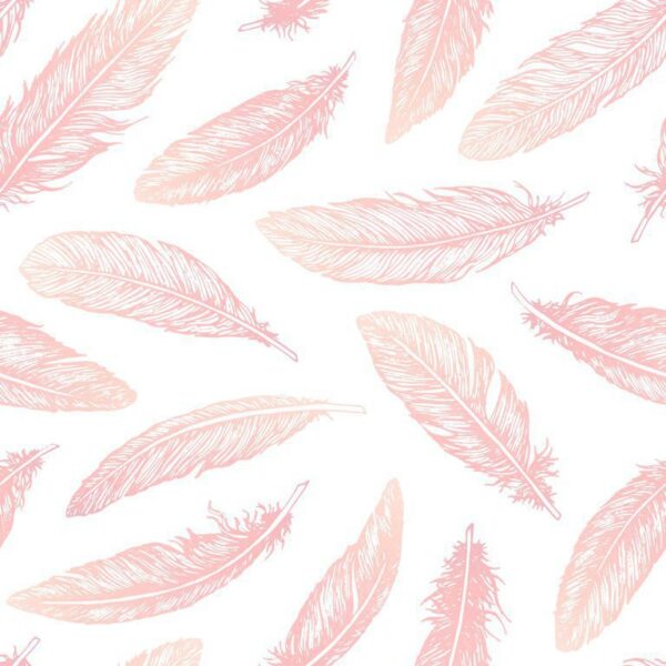 Sticker mural Plumes roses
