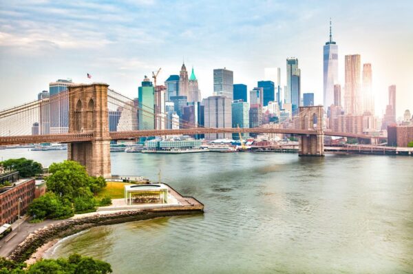 Peinture murale Panorama de New York