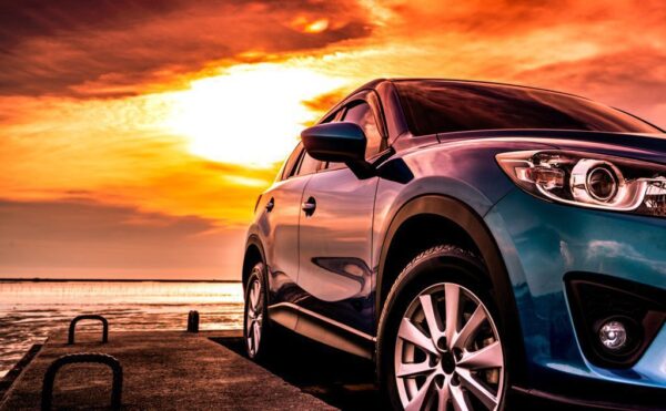 Peinture murale SUV bleu