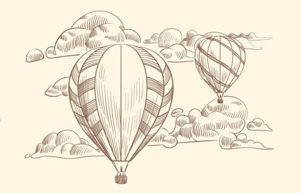 Ballons en Sépia Posters XXL