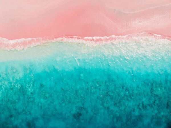 Poster XXL Plage Rose