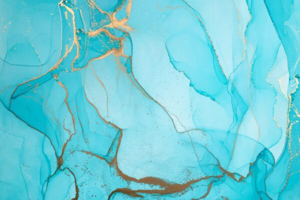 Peinture murale Liquide bleu