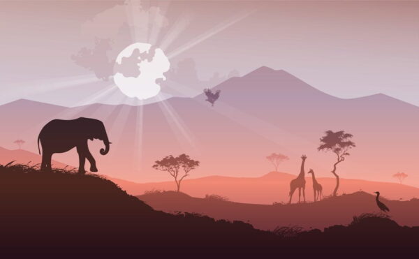 Poster XXL Soleil d'Afrique