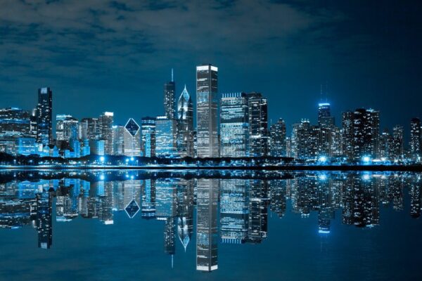 Poster XXL Vie nocturne de Chicago