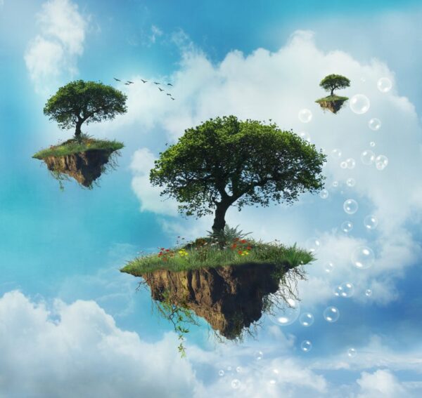 Poster XXL Île Volante