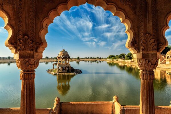 Peinture murale Temple indien