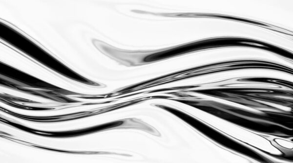 Peinture murale Vagues métalliques