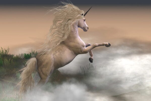 Poster XXL Licorne Blanche