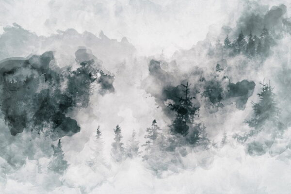 Peinture murale Le Brouillard sur la Toile