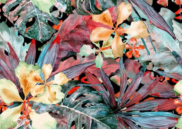 Peinture murale Fleurs de couleur