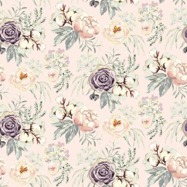 Sticker mural Roses violettes