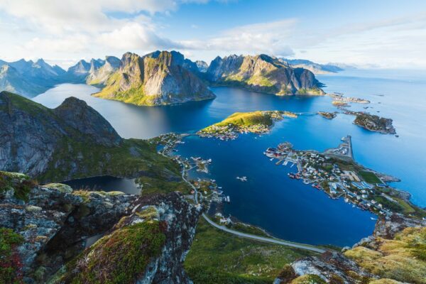 Peinture murale Îles de Norvège
