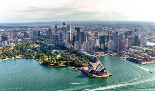 Peinture murale Vue de Sydney