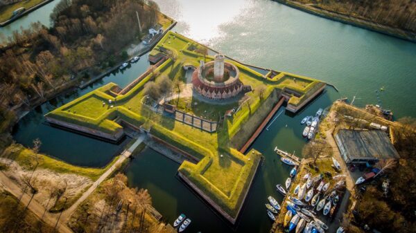 Peinture murale Forteresse à Gdansk