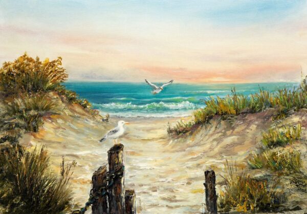 Peinture murale Dunes de l'océan