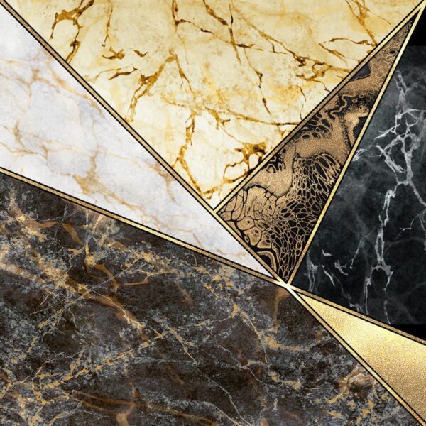 Papiers peints triangles d'or