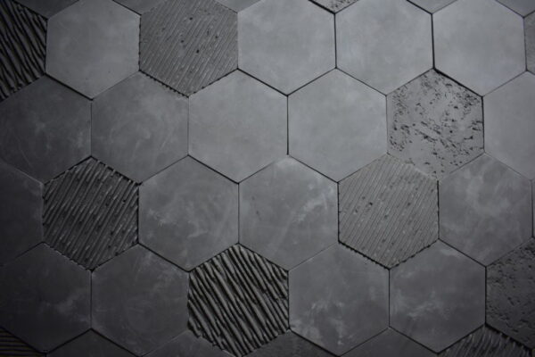 Peinture murale Hexagone