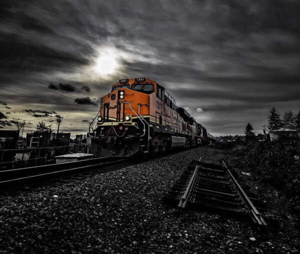 Poster XXL Locomotive Orange