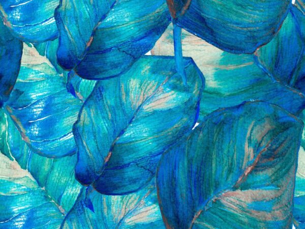 Peinture murale Bleu Hawaïen