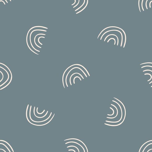 Peinture murale Demi-cercles blancs