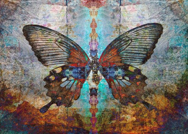 Peinture murale Papillon peint