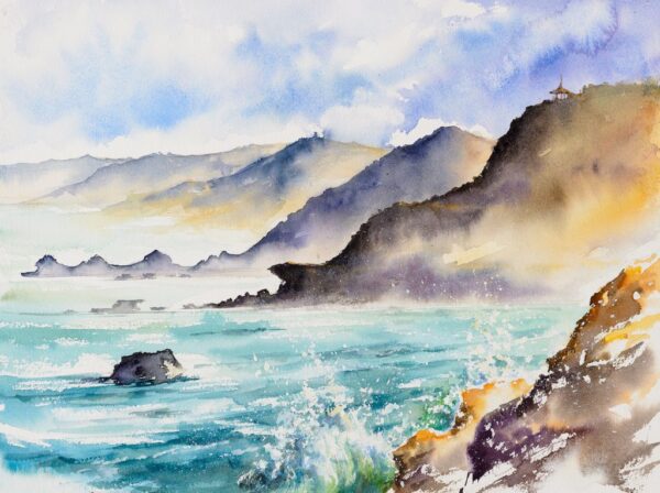 Peinture murale Vagues de l'océan