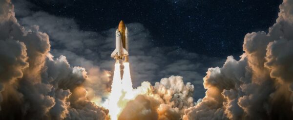 Peinture murale Vol dans l'espace