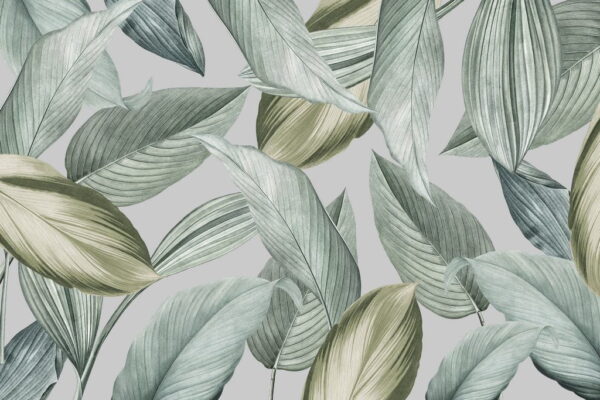 Peinture murale Composition de feuilles