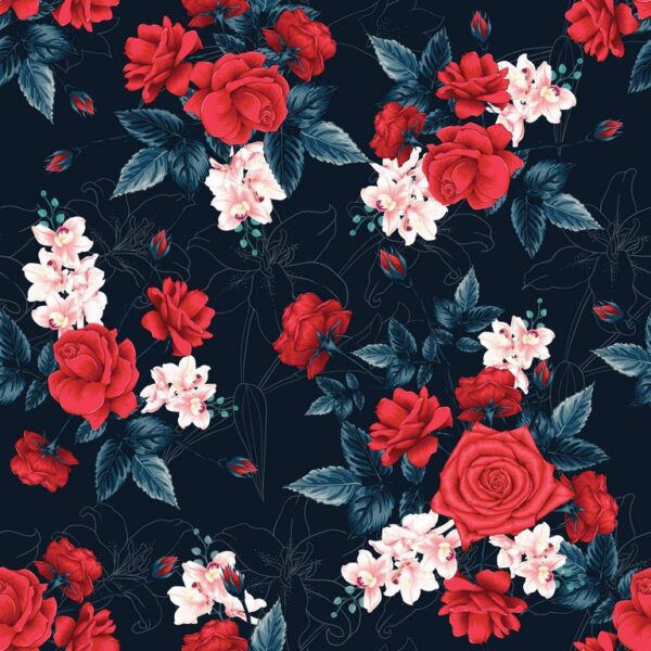 Peinture murale Bouquet de roses