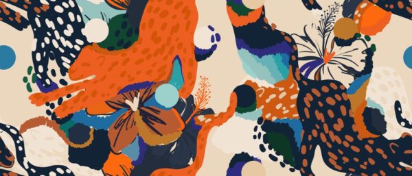 Peinture murale Jungle Abstraction