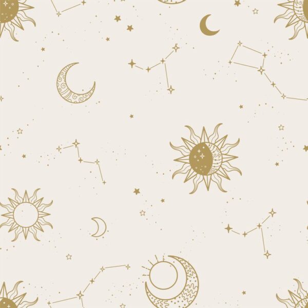 Sticker mural Le soleil et la lune