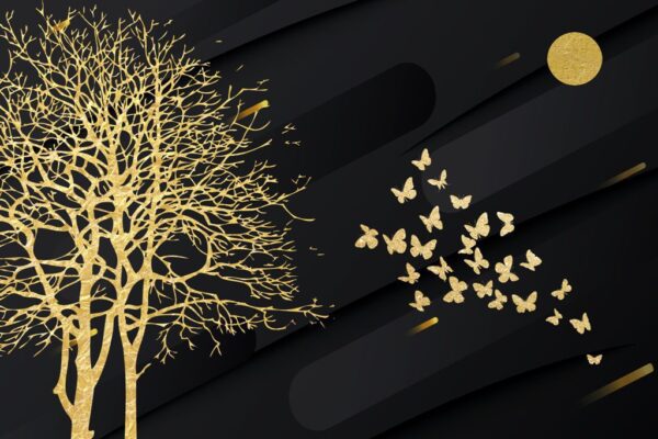 Peinture murale Arbre d'or