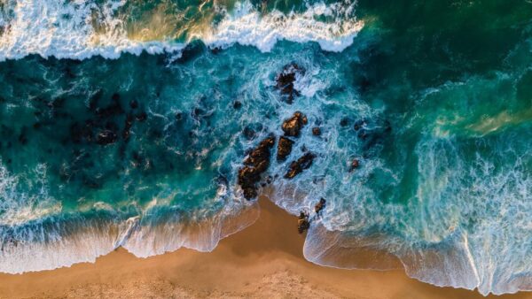 Peinture murale Vagues de lavage
