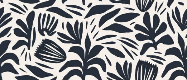 Sticker mural Plantes noires