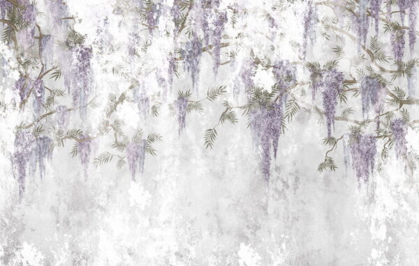 Peinture murale Fleurs suspendues