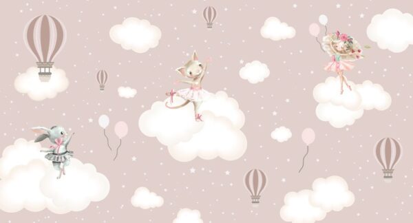 Peinture murale Danse sur le nuage