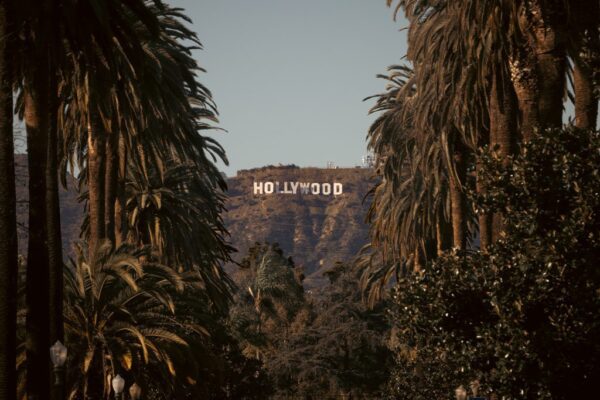 Peinture murale Inscription Hollywood
