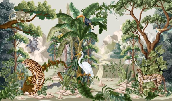 Peinture murale Vue Exotique