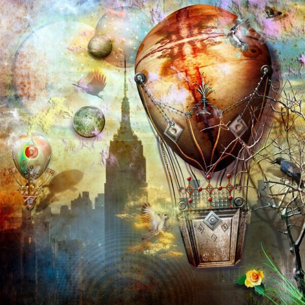 Peinture murale Ballon Magique