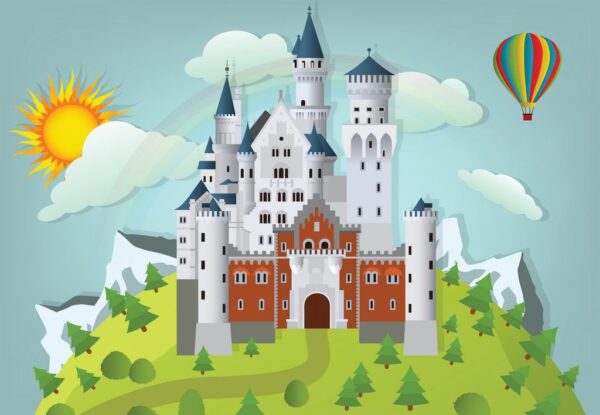 Poster XXL Château de conte de fées