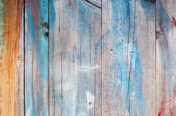 Sticker mural Planches bleues