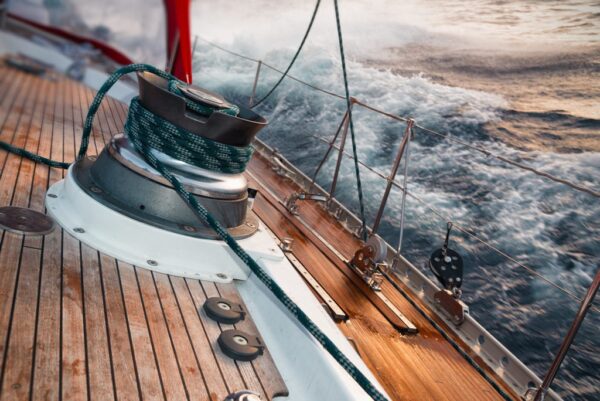 Peinture murale Inclinaison de yacht