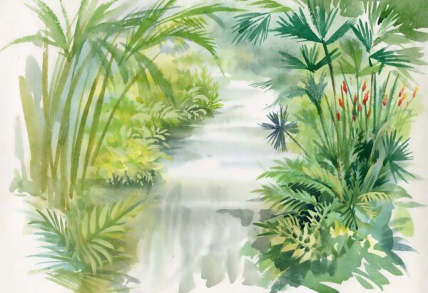 Poster XXL Jungle illustrée